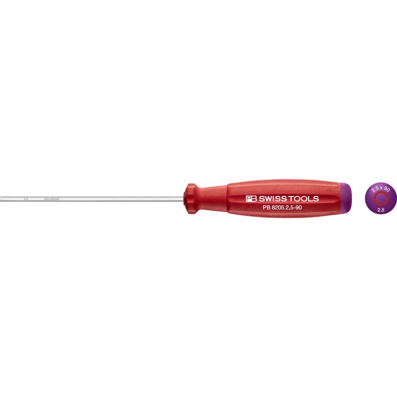 PB Swiss Tools 8205.2,5-90 SwissGrip screwdriver Inbus 2,5 mm