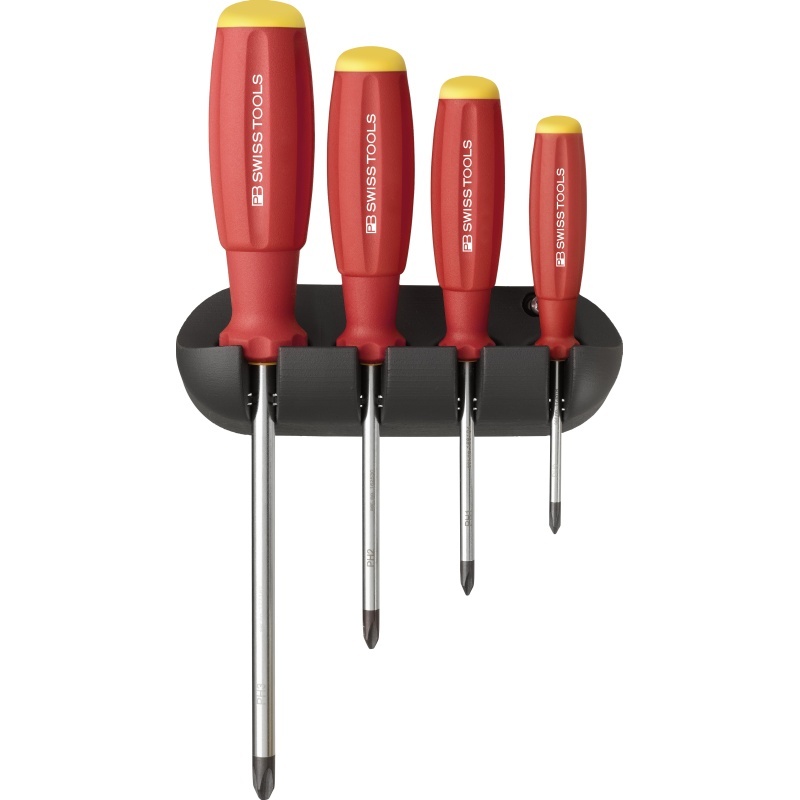 PB Swiss Tools 8242 SwissGrip screwdriverset for Phillips screws with holder