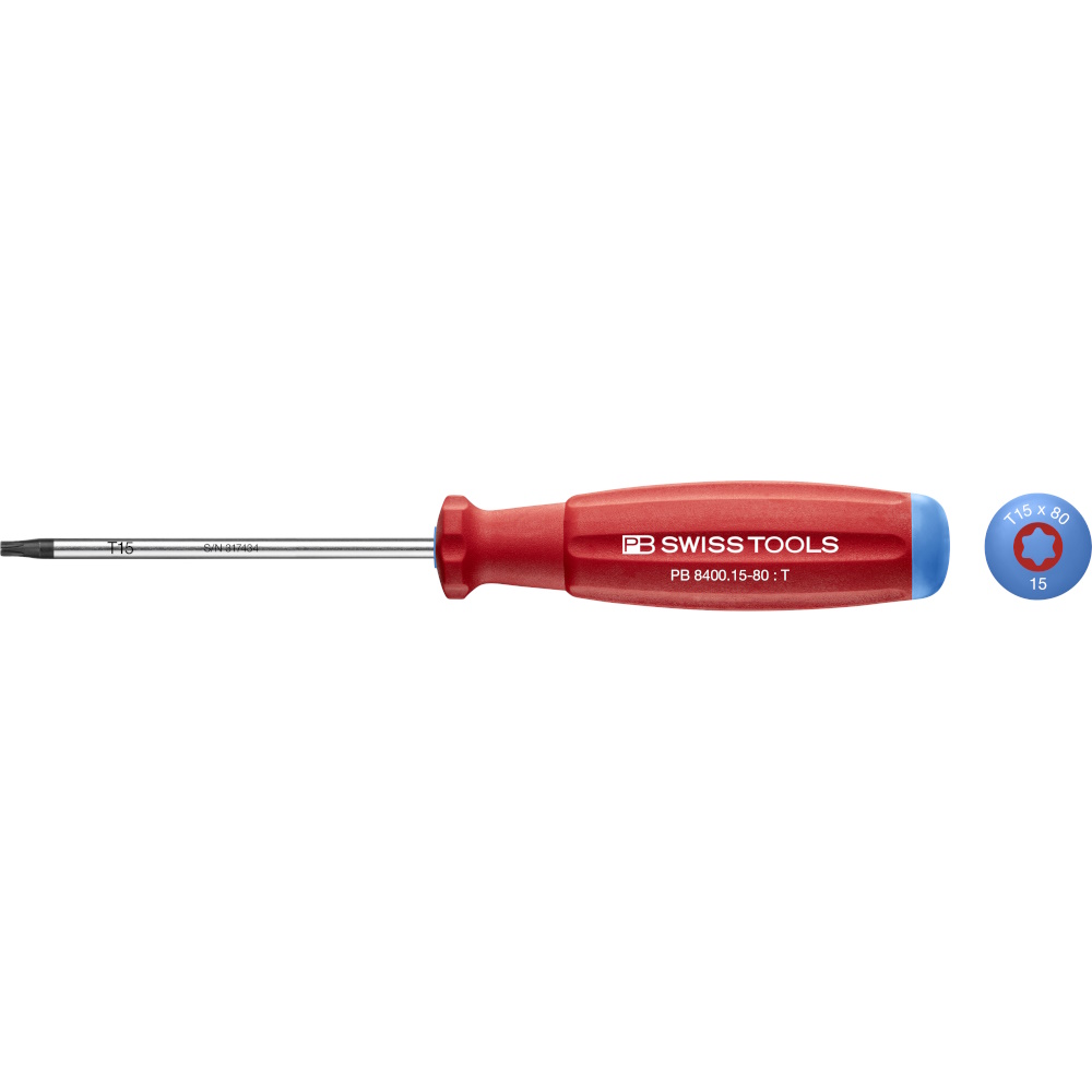 PB Swiss Tools 8400.15-80 SwissGrip screwdriver Torx size T15