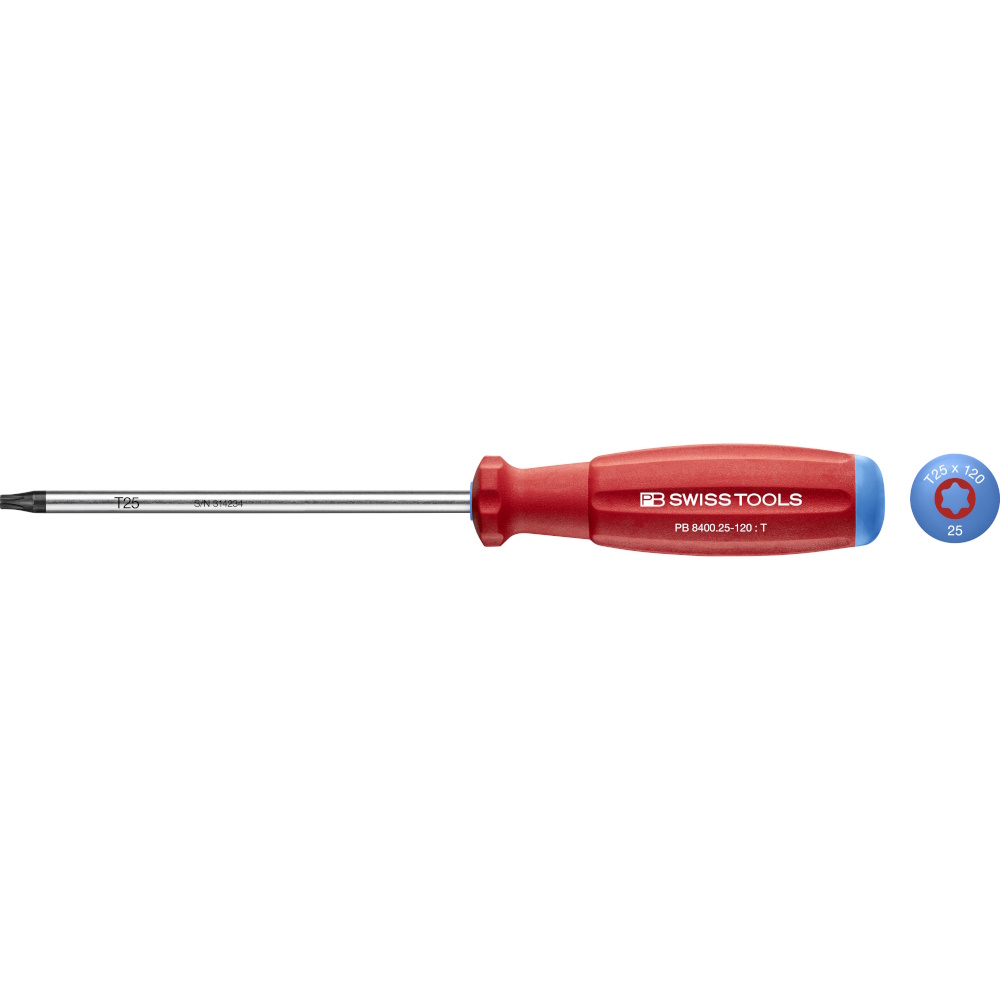PB Swiss Tools 8400.25-120 SwissGrip screwdriver Torx size T25