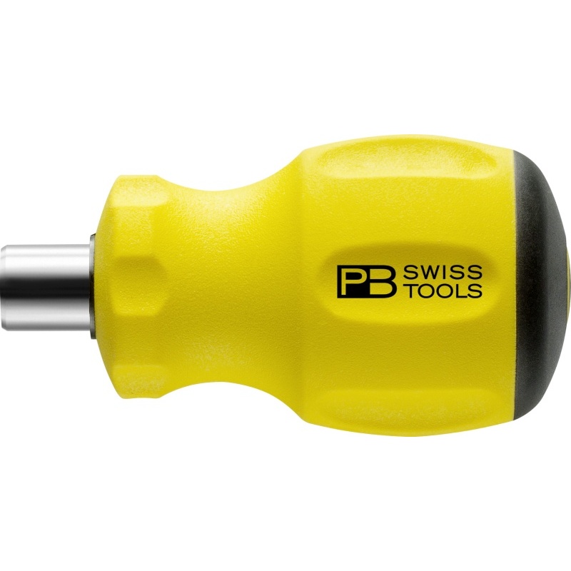 PB Swiss Tools 8452.10-10 M ESD Stubby ESD greep met magnetische bithouder voor 1/4" bits