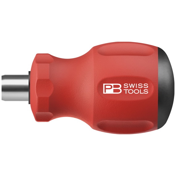 PB Swiss Tools 8452.M-10 Stubby handle with magnetic bitholder for 1/4" bits