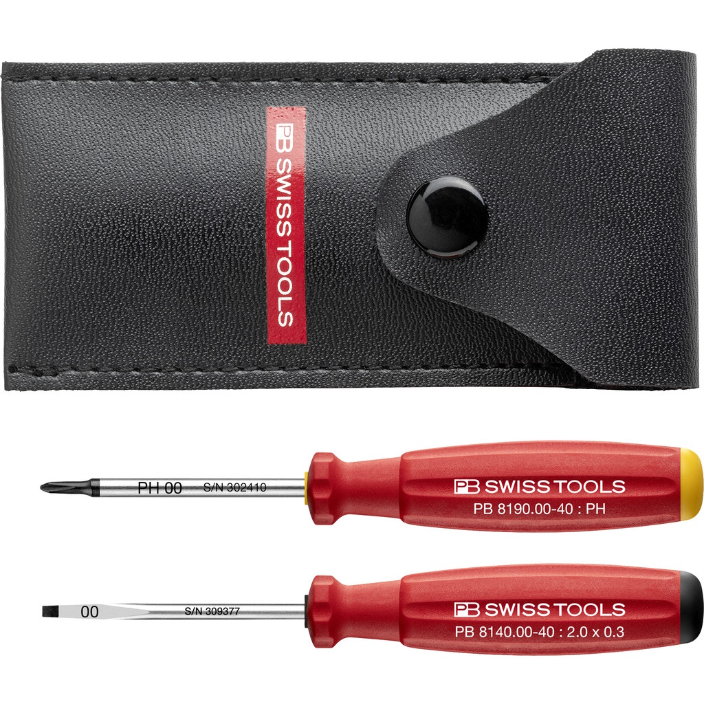 PB Swiss Tools 8535 Slotted + Phillips screwdriver in a case