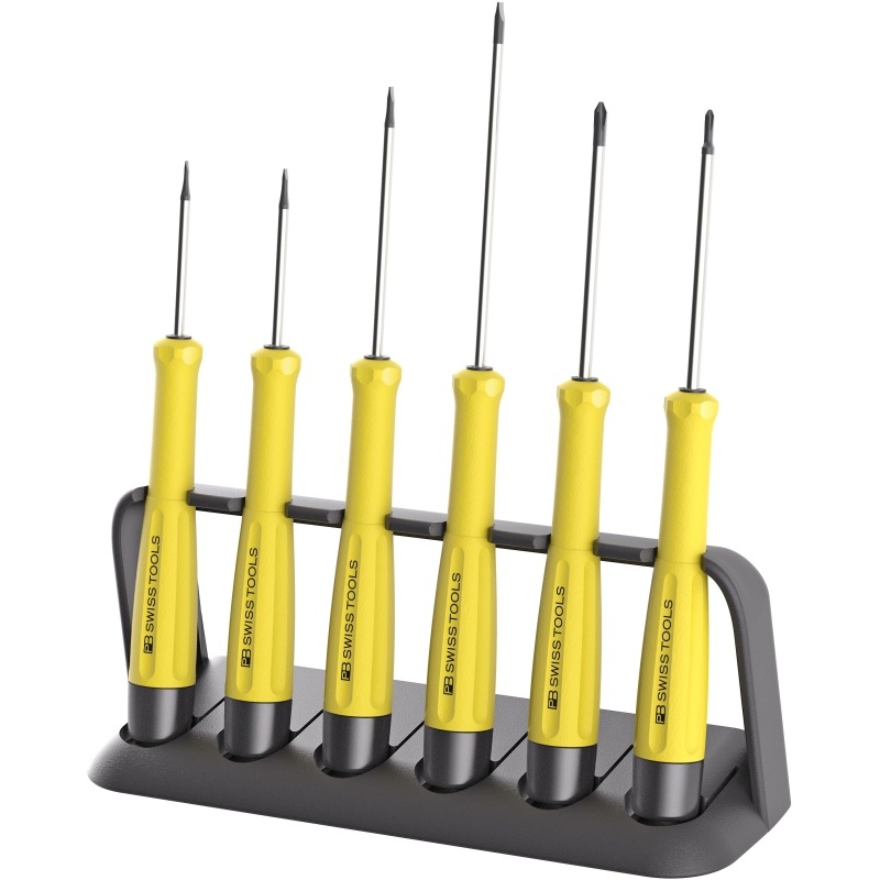 PB Swiss Tools 8641.ESD Electronics screwdriver set, ESD, Slotted/Phillips