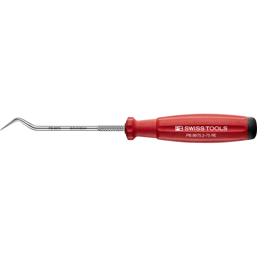 PB Swiss Tools 8675.3-75 RE Picktool SwissGrip with double bend