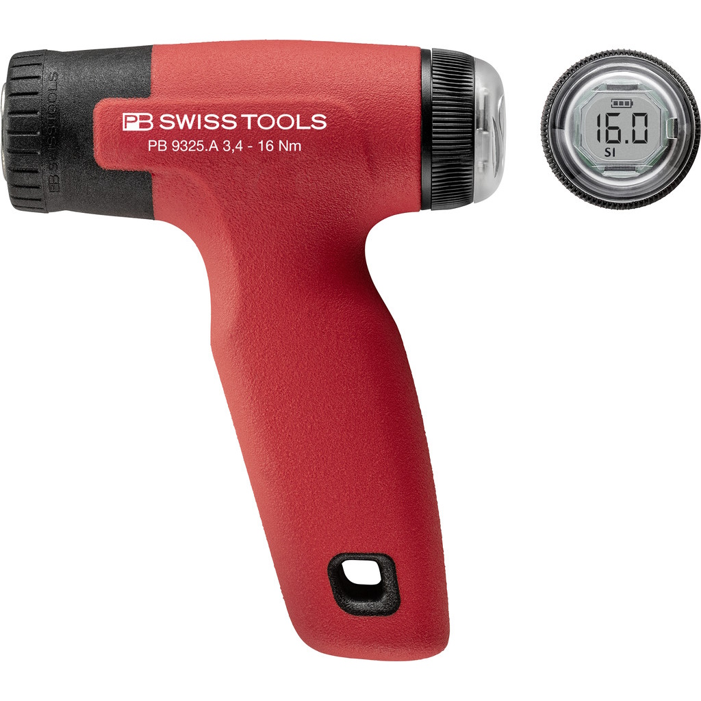 PB Swiss Tools 9325.A 3.4-16 CBB DigiTorque V02, torque screwdriver for PB 225 blades, 3,4 - 16 Nm