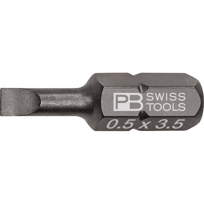 PB Swiss Tools C6.135/1 PrecisionBit Schlitz, 25 mm lang, gre 1 (0,5x3,5 mm)