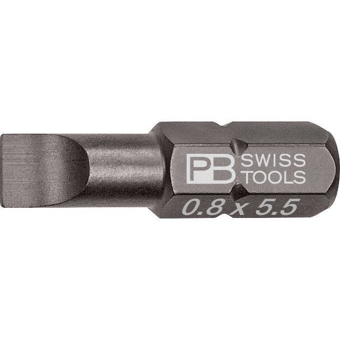 PB Swiss Tools C6.135/3 PrecisionBit slotted, 25 mm long, size 3 (0,8x5,5 mm)