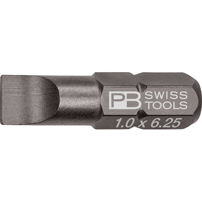 PB Swiss Tools C6.135/4 PrecisionBit slotted, 25 mm long, size 4 (1,0x6,25 mm)