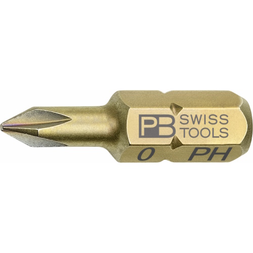 PB Swiss Tools C6.190/0 PrecisionBit Phillips, 25 mm long, size PH0