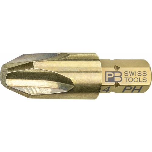 PB Swiss Tools C6.190/4 PrecisionBit kruiskop Phillips, 33 mm lang, maat PH4
