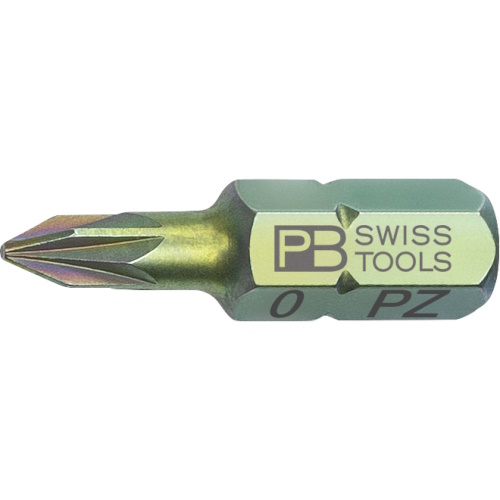 PB Swiss Tools C6.192/0 PrecisionBit kruiskop Pozidriv, 25 mm lang, maat PZ0