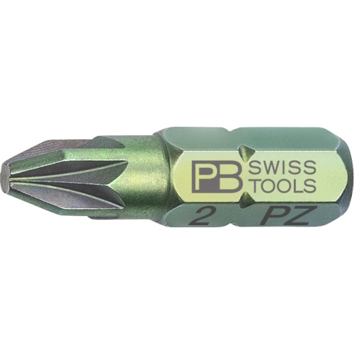 PB Swiss Tools C6.192/2 PrecisionBit Pozidriv, 25 mm lang, gre PZ2