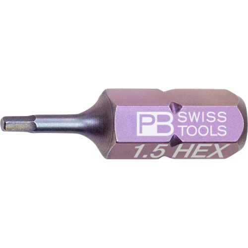 PB Swiss Tools C6.210/1,5 PrecisionBit Inbus, 25 mm long, size 1,5 mm