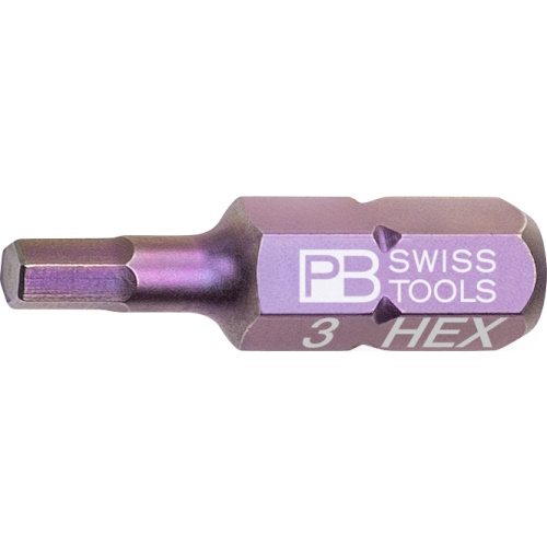 PB Swiss Tools C6.210/3 PrecisionBit Inbus, 25 mm lang, maat 3 mm