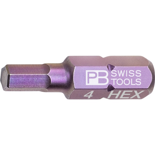 PB Swiss Tools C6.210/4 PrecisionBit Inbus, 25 mm lang, maat 4 mm