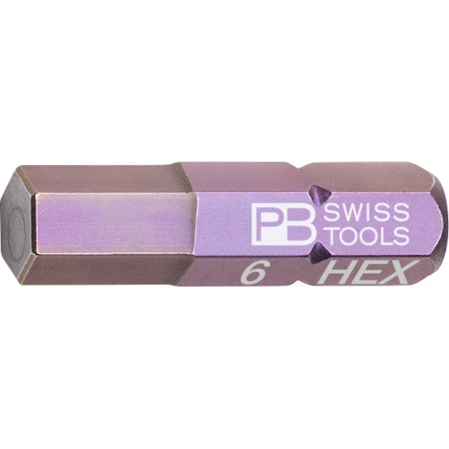 PB Swiss Tools C6.210/6 PrecisionBit Inbus, 25 mm lang, maat 6 mm