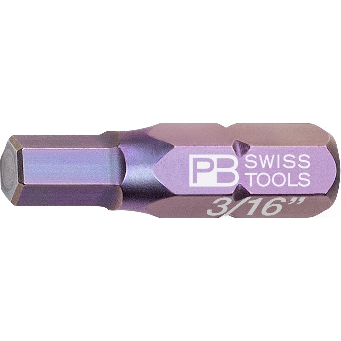 PB Swiss Tools C6.213Z-3/16 PrecisionBit Inbus, 25 mm lang, maat 3/16"
