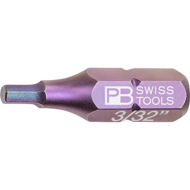 PB Swiss Tools C6.213Z-3/32 PrecisionBit Inbus, 25 mm lang, maat 3/32"