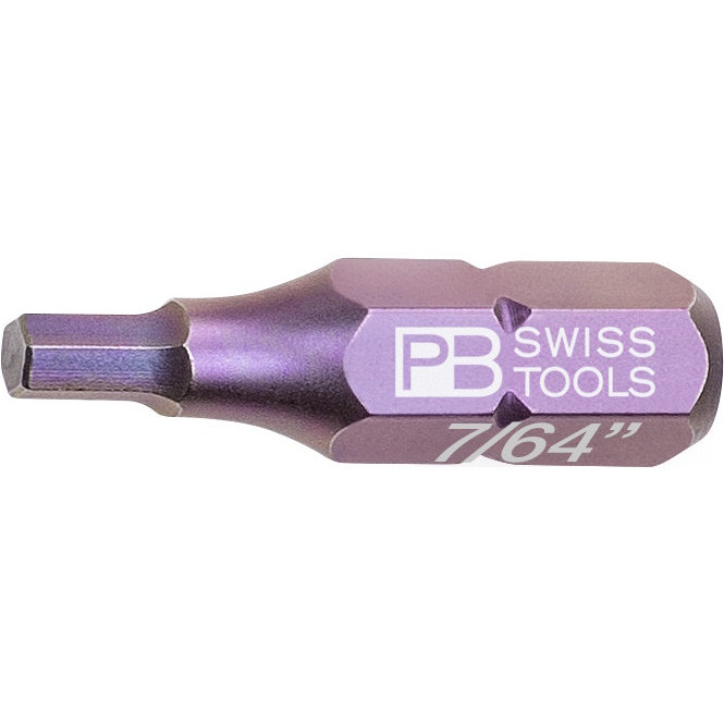 PB Swiss Tools C6.213Z-7/64 PrecisionBit Inbus, 25 mm lang, maat 7/64"