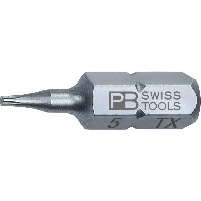 PB Swiss Tools C6.400/5 PrecisionBit Torx, 25 mm lang, maat T5