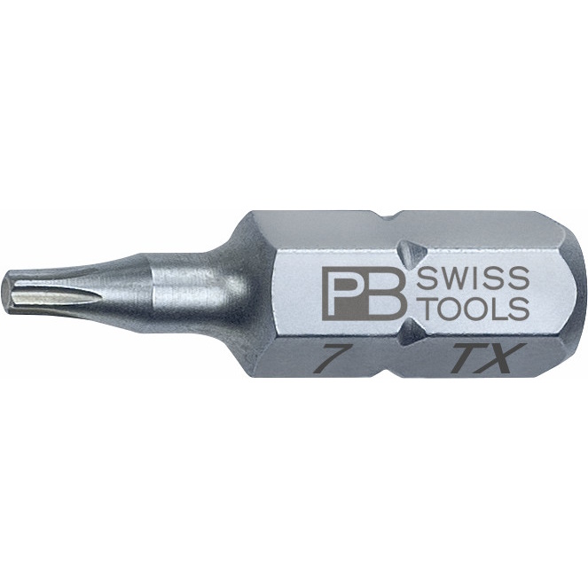 PB Swiss Tools C6.400/7 PrecisionBit Torx, 25 mm long, size T7