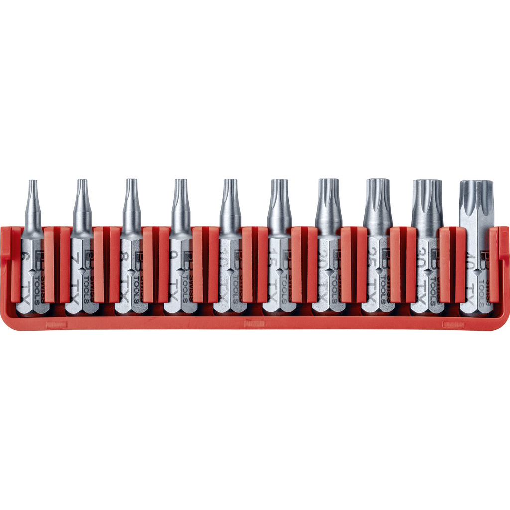 PB Swiss Tools C6.703 CN 10 PrecisionBits C6, in BitBlock, TX 6-40
