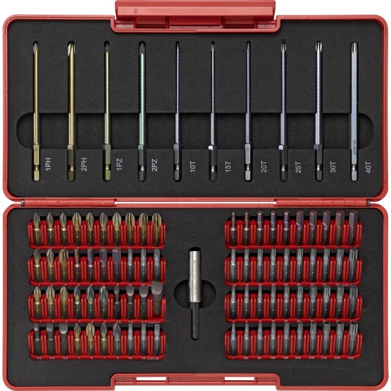 PB Swiss Tools C6.992 ToolBox met 90 PrecisionBits, zaagsnede/Phillips/Pozidriv/Inbus/Torx