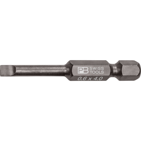 PB Swiss Tools E6.100/2 PrecisionBit Schlitz, 50 mm lang, gre 2 (0,6x4,0 mm)