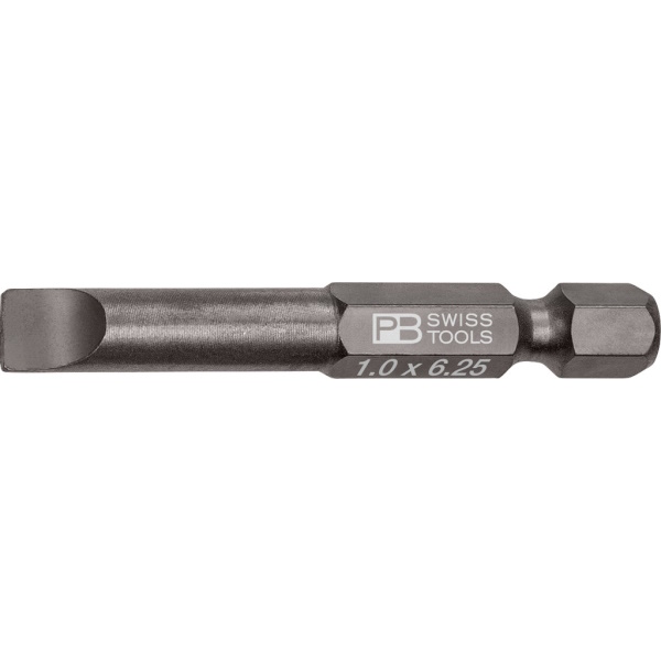 PB Swiss Tools E6.100/4 PrecisionBit Schlitz, 50 mm lang, gre 4 (1,0x6,25 mm)