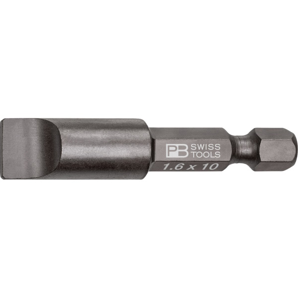 PB Swiss Tools E6.100/6 PrecisionBit Schlitz, 50 mm lang, gre 6 (1,6x10,0 mm)