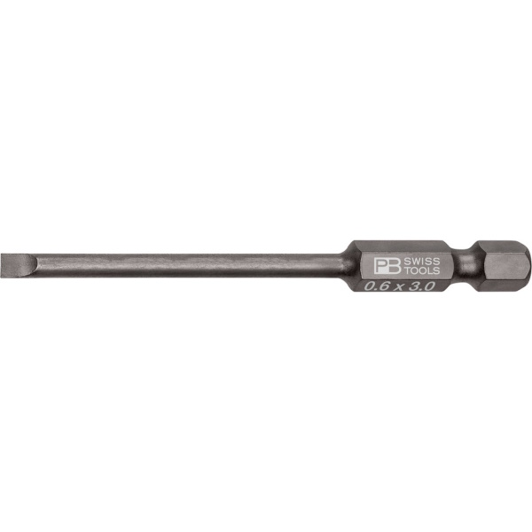 PB Swiss Tools E6.106/1 PrecisionBit slotted, 75 mm long, size 1 (0,6x3,0 mm)