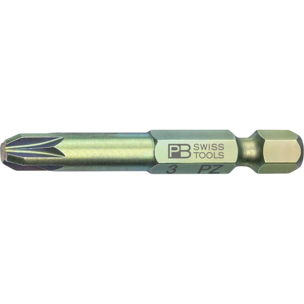 PB Swiss Tools E6.192/3 PrecisionBit Pozidriv, 50 mm lang, gre PZ3