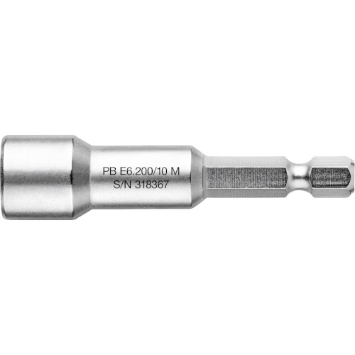 PB Swiss Tools E6.200/10 M Magnetic socket wrench bit, 60 mm long, size 10 mm