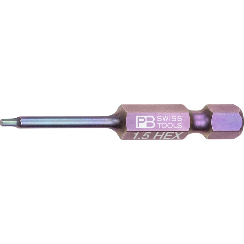 PB Swiss Tools E6.210/1,5 PrecisionBit Inbus, 50 mm long, size 1,5 mm