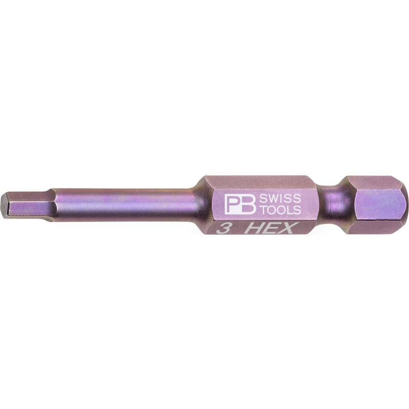 PB Swiss Tools E6.210/3 PrecisionBit Inbus, 50 mm lang, maat 3 mm