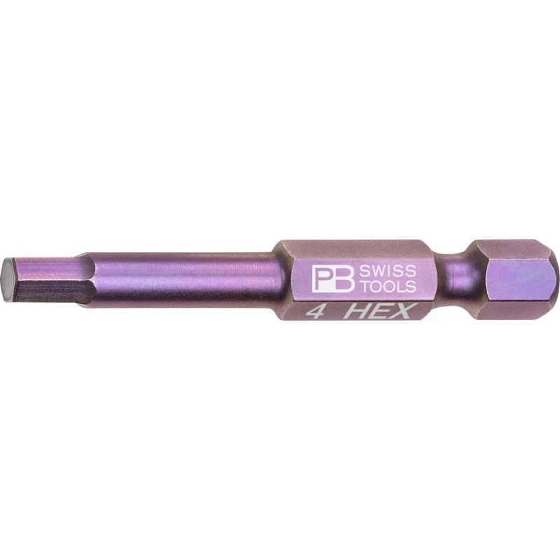PB Swiss Tools E6.210/4 PrecisionBit Inbus, 50 mm lang, maat 4 mm