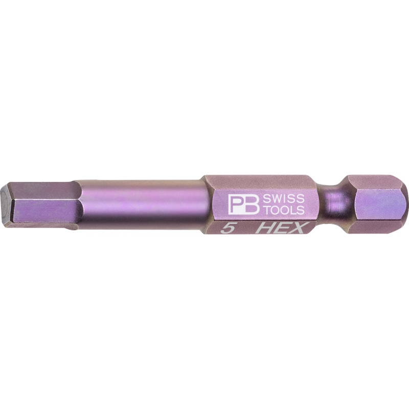 PB Swiss Tools E6.210/5 PrecisionBit Inbus, 50 mm lang, maat 5 mm