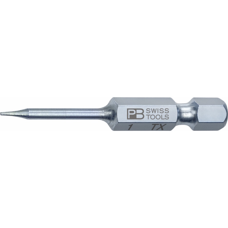 PB Swiss Tools E6.400/1 PrecisionBit fr Torx Schrauben, 50 mm, Gre T1