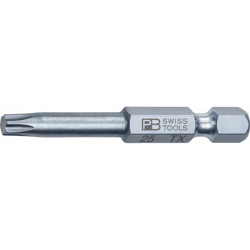 PB Swiss Tools E6.400/25 PrecisionBit fr Torx Schrauben, 50 mm, Gre T25