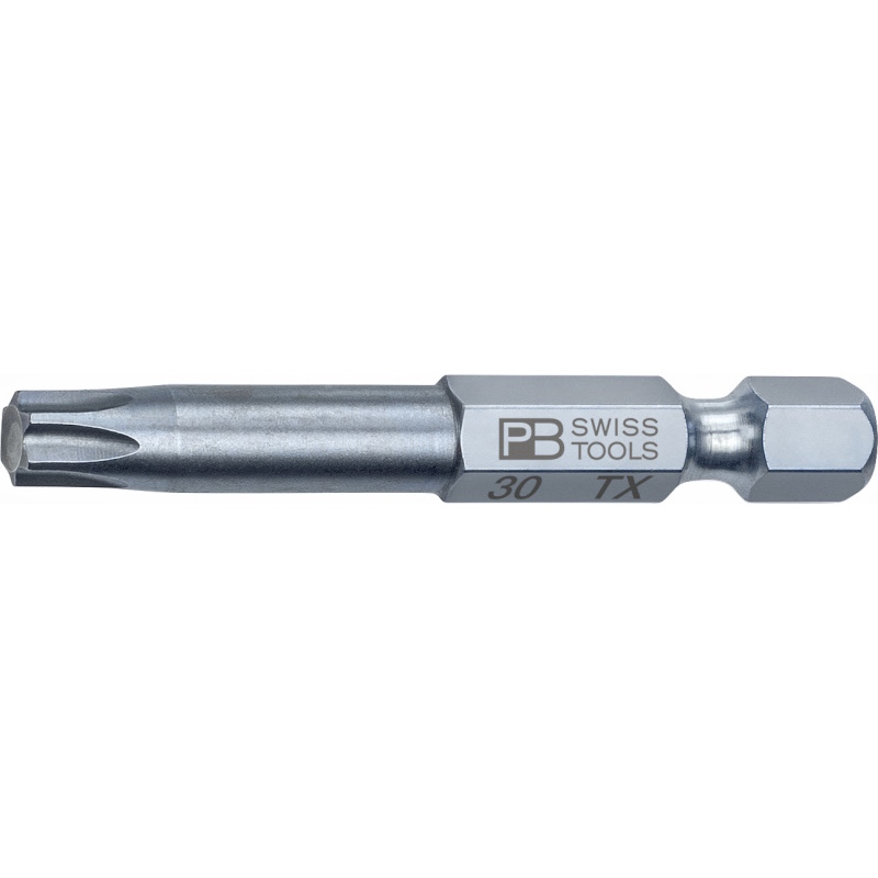PB Swiss Tools E6.400/30 PrecisionBit fr Torx Schrauben, 50 mm, Gre T30