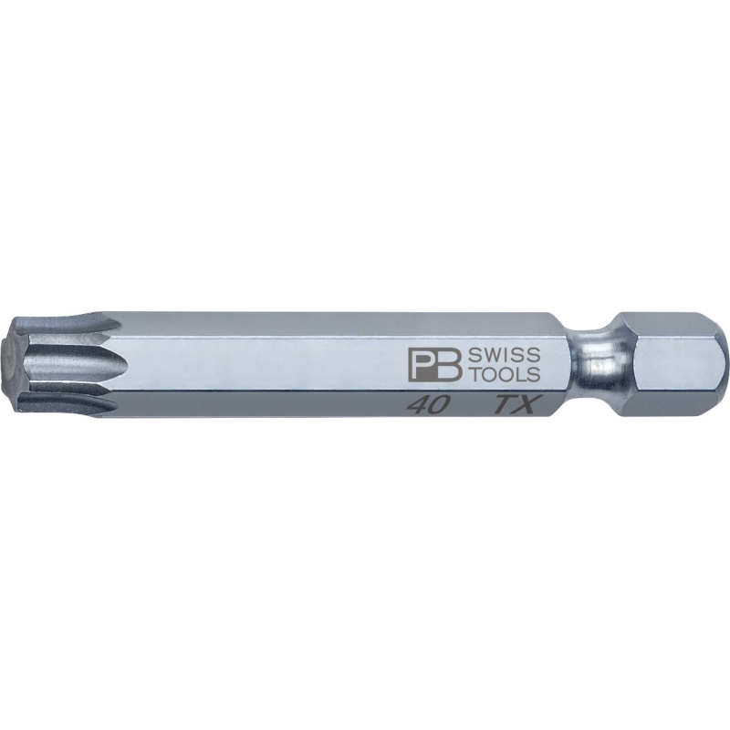PB Swiss Tools E6.400/40 PrecisionBit fr Torx Schrauben, 50 mm, Gre T40