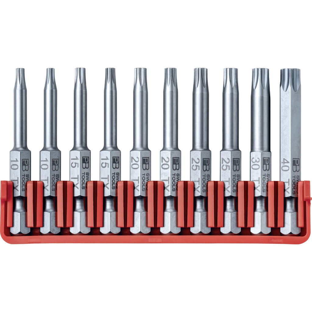 PB Swiss Tools E6.705 CN 10 PrecisionBits E6, in BitBlock, TX 10-40