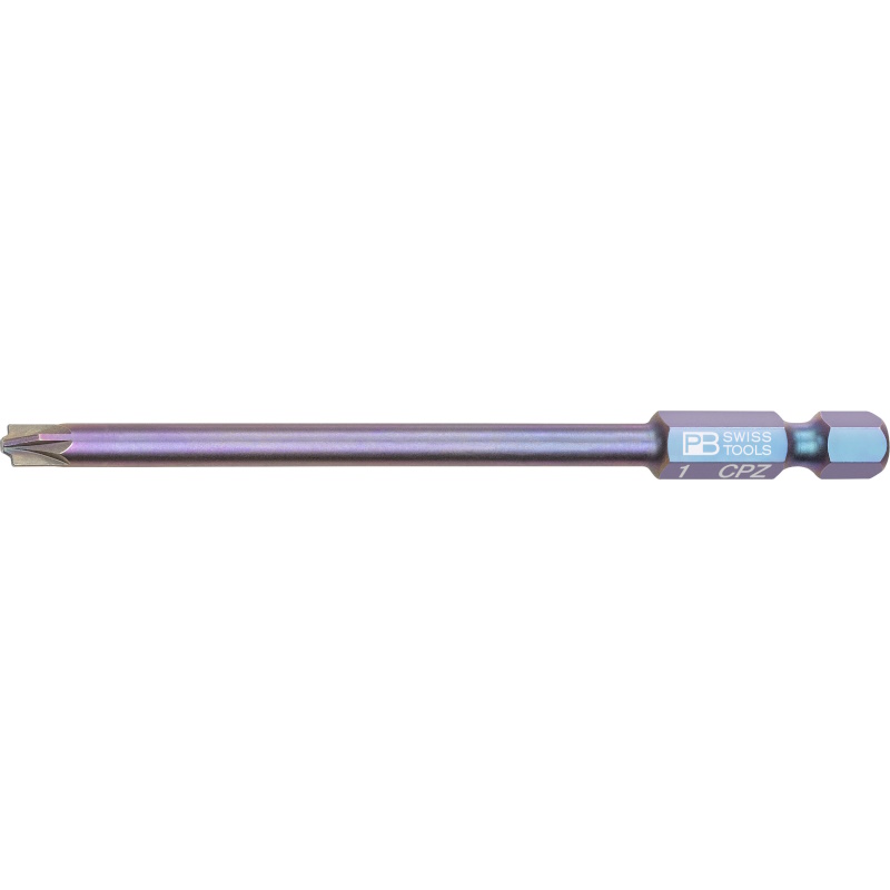 PB Swiss Tools E6L.180/1 PrecisionBit PlusMinus (slotted/Pozidriv), 95 mm long, size 1