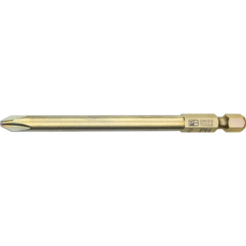 PB Swiss Tools E6L.190/2 PrecisionBit Phillips, 95 mm lang, gre PH2