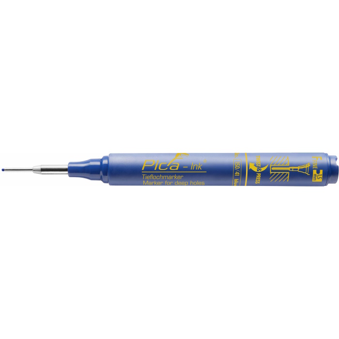 Pica 150/41 Pica-Ink marker for deep holes, blue