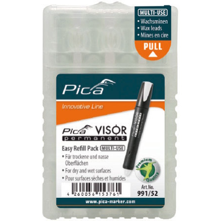 Pica 991/52 VISOR permanent Refill Leads White