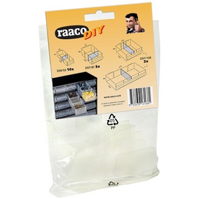 Raaco 131681 Trennwand fr Schublade 150-00, 15 Stk, Mix