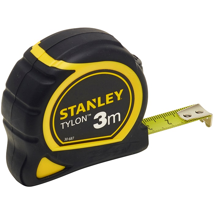 Stanley 30-687 Rolbandmaat Tylon, 3 meter, tape 12,7 mm