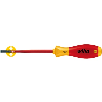 Wiha 3201 5,5 SoftFinish electric slimFix slotted screwdriver 5,5 mm
